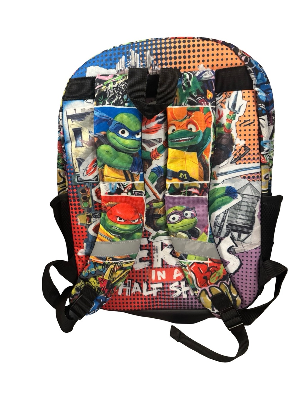 Youth Multicolor Teenage Mutant Ninja Turtles Backpack Travel Camping School Bag